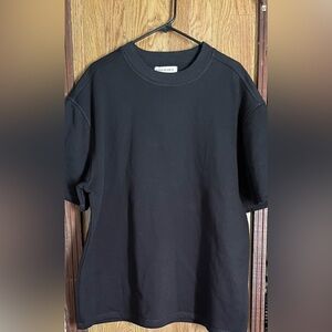 Art In Motion Black Short Sleeve Sweatshirt NEW sz. XL